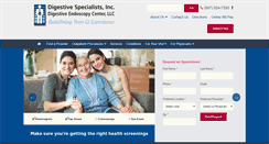 Desktop Screenshot of digestivespecialists.com